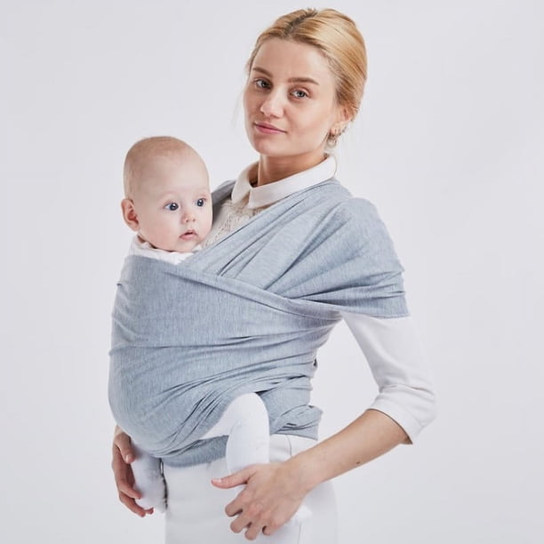 Portabebés - Portabebés para recién nacidos y niños pequeños de hasta 16 kg (gris) Vhermosa