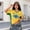 Yellow, variant on Women's Soccer Jersey Soccer Cup 2026 Mexico USA Canada Brazil Football Shirt Y2K V Neck Short Sleeve Pinstripe Blokecore Streetwear Top Yellow 3xL