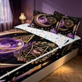 thumbnail image 2 of Homewish Happy Halloween Zipper Full Size Comforter Sets with Fitted Sheet and 2 Pillowcases for Kids, Witch Divination Zipper Bedding Set, Colorful Stars Reversible, 2 of 7
