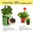 thumbnail image 3 of Potato Grow Bags,3 Pack 7 Gallon Felt Potatoes Growing Containers with Handles&Access Flap for Vegetables,Tomato,Carrot, Onion,Fruits,Plants Planting Planter, 3 of 7