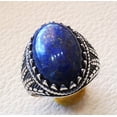 thumbnail image 2 of Lapis Lazuli Mans Ring, Natural Afghani Lapis Lazuli, Silver Jewelry, 925 Silver Ring, Birthday Gift, Heavy Mens Ring, Arabic Design, Ottoman Style Ring, Christmas, Turkey Mens Signet Ring, 2 of 5