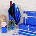 thumbnail image 3 of Blue Wrapping Paper Roll - Matte Solid Color Paper - Royal Blue Pearlescent Lustre - Gift Wrapping Paper for Birthday Wedding Christmas Father's Day Baby Shower, 17 Inches x 32.8 Feet, 3 of 16