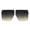 Clear Black Brown, variant on Oversize Shield Rectangular Robotic Futuristic Flat Top Mob Sunglasses Black Blue Pink