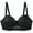 Black, variant on Women Daily Bra Contour Cup Underwire Plus Size Brassiere Heavy Breast Underwear Push Up Brassieres Sexy Lingerie Full Coverage Bras Underarm-Smoothing Bra
