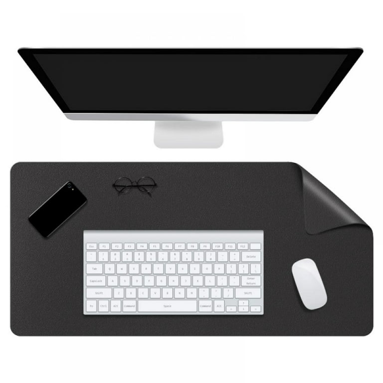 Computer Desk Mat, PU Leather Gaming Mouse Pad, Non-Slip Keyboard Mouse  Mat, Waterproof Desk Writing Pad Protector for Office and Home (31.5 x  15.7)