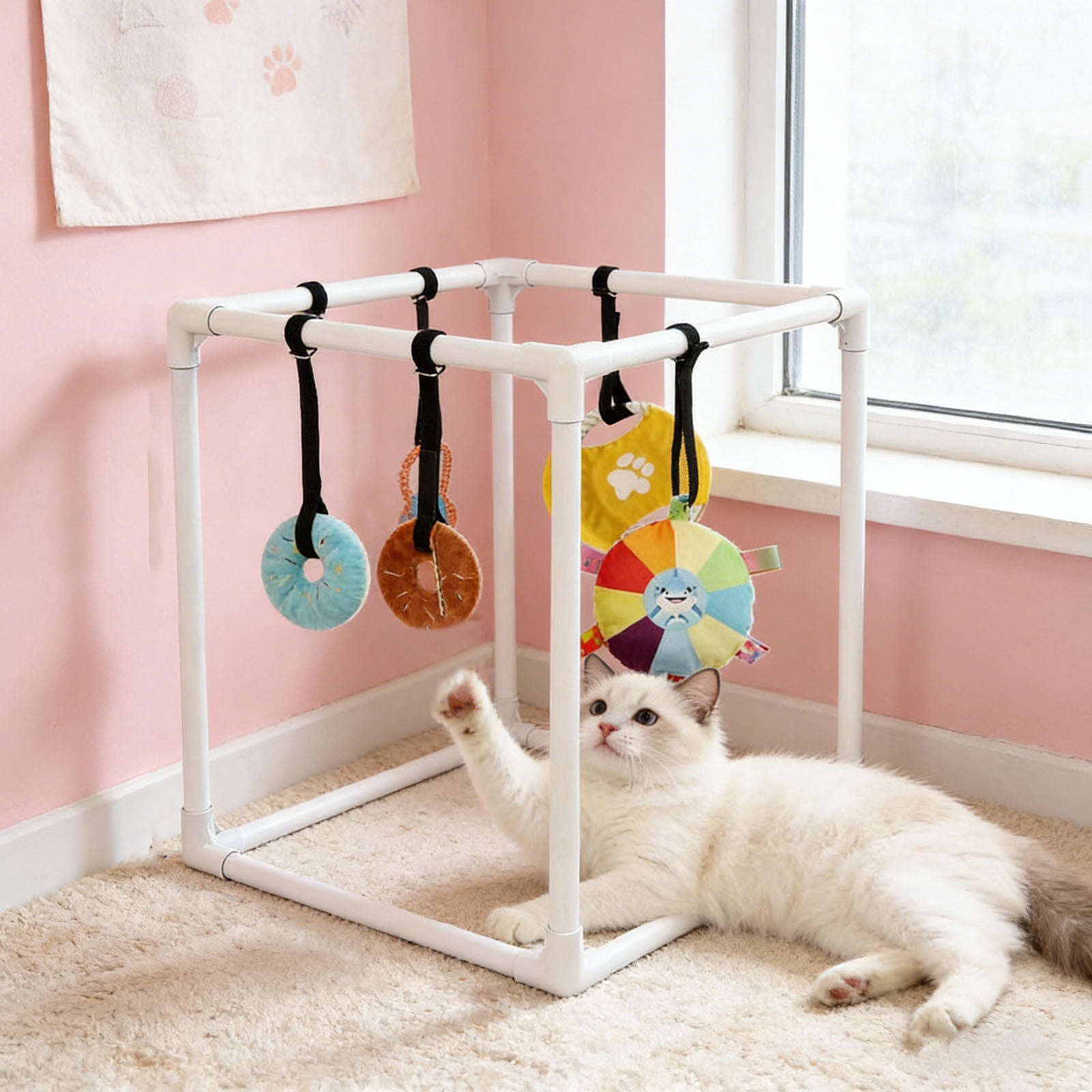 Interactive Puzzle Toy for Mental Stimulation Exercise for Cats and Dogs with Interactive Design and Materials