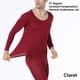 thumbnail image 2 of Jumpingount Ropa interior térmica Elástica Cuello Oficina de invierno Sueño al aire libre Ropa interior Tops Ropa inferior Pantalones Ropa interior Negro, 2 of 6