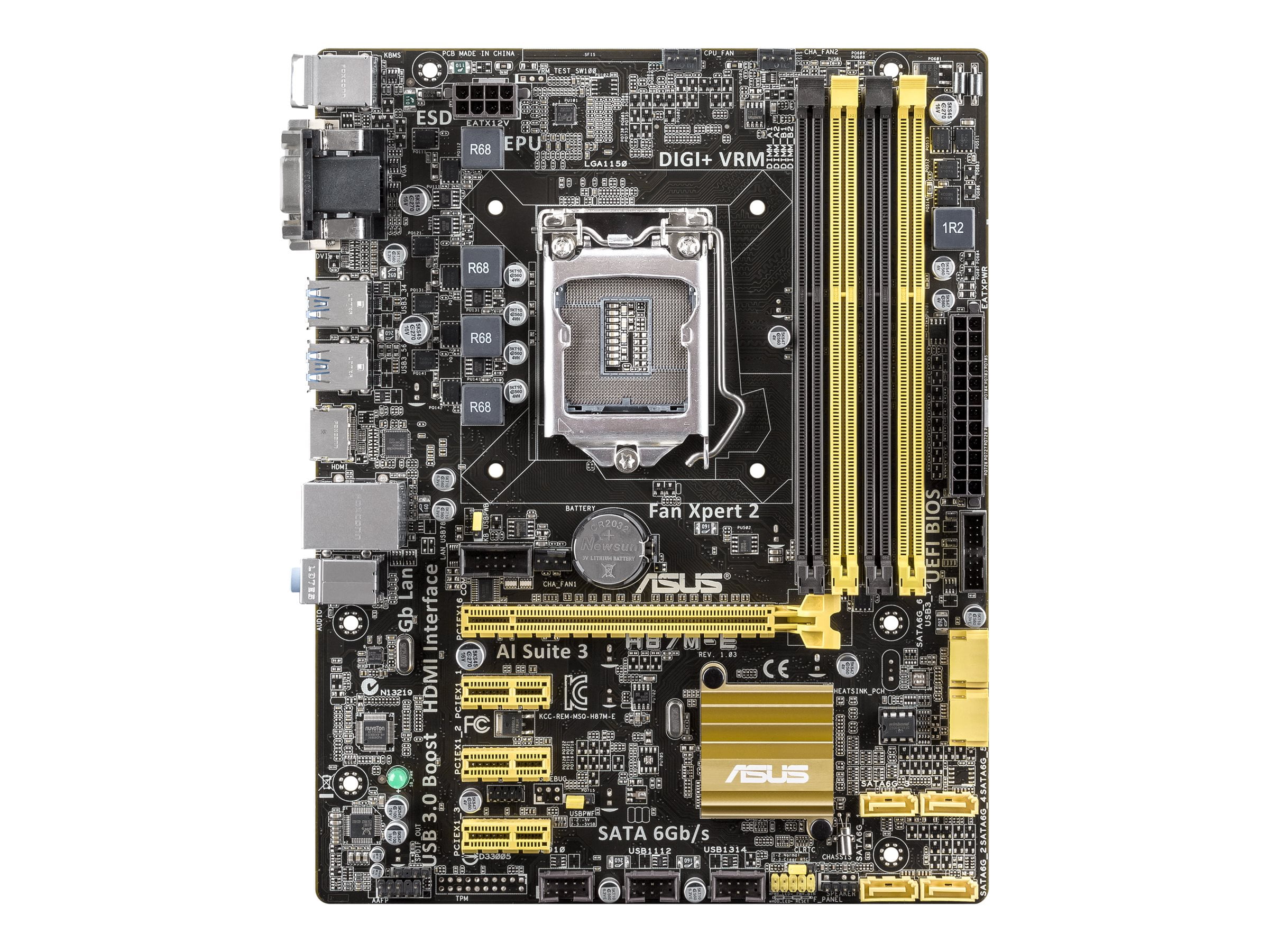 ASUS H87ME Motherboard micro ATX LGA1150 Socket H87 USB 3.0