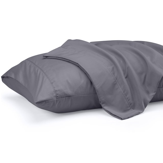 Fundas de almohada Utopia Bedding Standard, 20 x 26 cm, 2 unidades, color gris