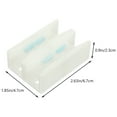thumbnail image 2 of 8pcs Sliding Door Bottom Floor Guide Plastic Glass Shower Door Roller Guide, 2 of 5