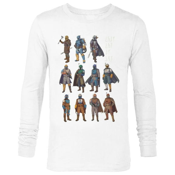 Star Wars The Mandalorian Bounty Hunters This is the Way - Long Sleeve T-Shirt for Men - Customized-White