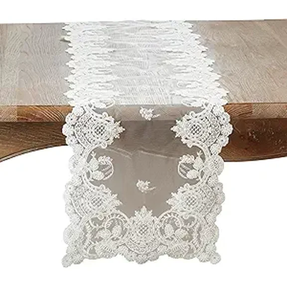 Floral Net Lace Table Runner