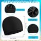thumbnail image 2 of Gorros de natación elásticos, gorro de natación de tela cómodo, gorros de piscina ligeros para mujeres, hombres y niños, natación, 2 of 5