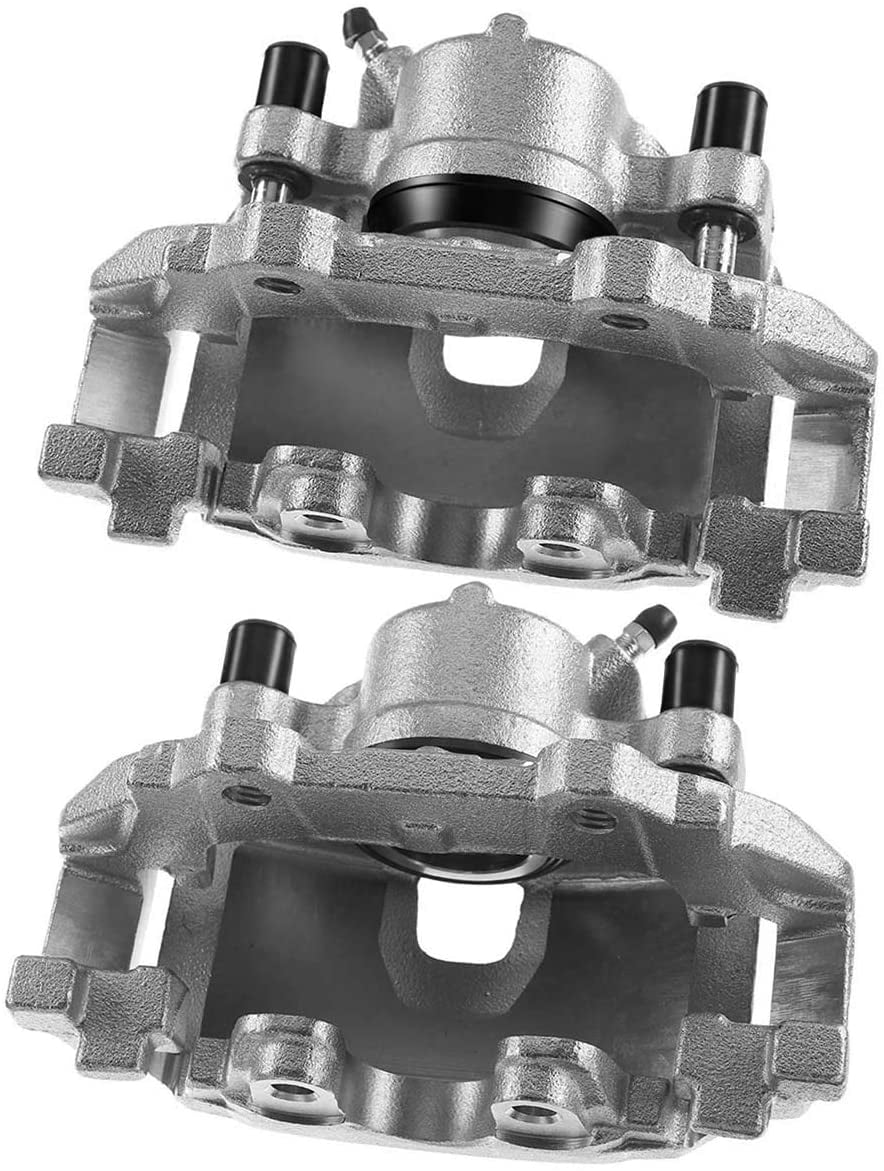 Set of 2 Front Driver and Passenger Side Brake Caliper Assembly Replacement for Ford Focus Escape Transit Connect Lincoln MKC 