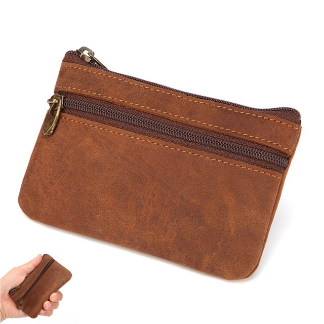 Zippered Coin Pouch Sleek and Organized Change Holder