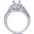 thumbnail image 3 of Pompeii 1/3ct Vintage Engagement Ring Setting 14K White Gold (G/H,I1-I2), 3 of 3