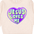 thumbnail image 3 of Inktastic Jesus Loves Me Toddler Sweatshirt, 3 of 4