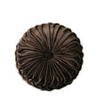thumbnail image 1 of Luxsea Round Cushions Pillows Solid Color Velvet Chair Sofa Pumpkin Throw Pillow Pleated Round Pillow for Home Bed Car Decor, 1 of 2