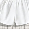 thumbnail image 4 of Sweat Shorts for Girl Summer Elastic Waist Casual Shorts Loose Comfy Outdoor Sports Bottoms Kids 1-11 Years, 4 of 6