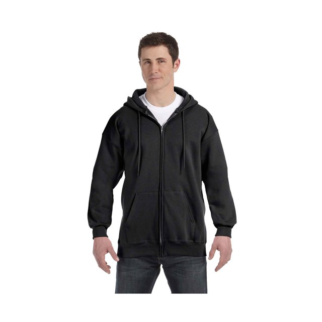 Hanes Chandail à Capuchon à Fermeture Éclair Intégrale en Acier Léger pour Hommes, Style F280