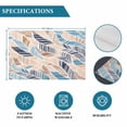 thumbnail image 6 of Ombre Blue Brown Placemats Set of 4, Summer Abstract Coastal Ocean Beach Wave Placemats for Dining Table, Place Mats for Kitchen Tabletop, Waterproof Wipeable Dining Table Mats Set, 6 of 9