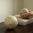 thumbnail image 5 of Bola de Piedra de Mármol Natural Decorativa para Mesa y Estante, Escultura Esférica de Travertino Vintage para Decoración del Hogar A, 5 of 5