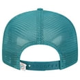 thumbnail image 4 of Men's New Era Aqua Miami Dolphins Throwback Main Trucker 9FIFTY Snapback Hat, 4 of 6
