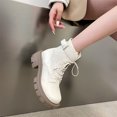 thumbnail image 4 of Bnwani Boots Women Winter Zipper Ankle Warm Outdoor Proof Comfortable Snow Boot White Size 7, 4 of 8