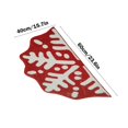 thumbnail image 3 of Honeeladyy Christmas Snowflake Shaped Bath Rug – Ultra-Absorbent Non-Slip Holiday Floor Mat with PVC Backing for Bathrooms, Entryways, Kitchens, 15.7x23.6 Inches, 3 of 6