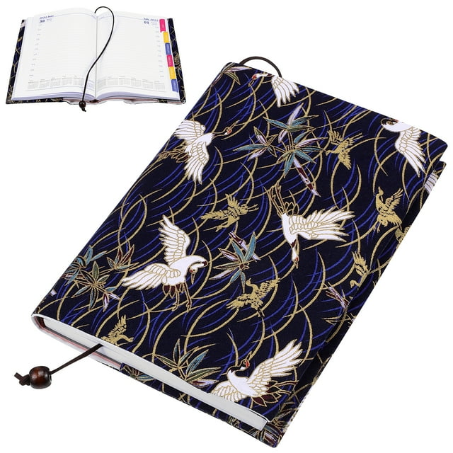 MasteelfCA 1pc Adjustable Book Cover Decorative Book Sleeve Crane Design Book Protector