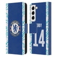 thumbnail image 1 of Head Case Designs Officially Licensed Chelsea Football Club 2022/23 Women's Home Kit Fran Kirby Leather Book Wallet Case Cover Compatible with Samsung Galaxy S22 5G, 1 of 6