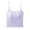 Light Purple, variant on Basic Versatile Women Stretch Cotton Tank Top Fixed Bra Breathable Home Top