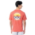 thumbnail image 4 of Fish N Vibe Men's Short Sleeve Fishing Performance Outdoor Graphic T-Shirt, Spiced Coral, S, 4 of 7