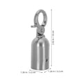 thumbnail image 2 of AURARMLET 2Ud Tope De Cuerda Metálico Plata Para Rieles De Gestión Y Control En Eventos, 2 of 7