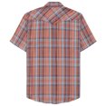 thumbnail image 2 of Dubinik®Mens Shirts Short Sleeve Plaid Shirt Men Bamboo Fiber Western Cowboy Pearl Snap Vintage Casual Plaid Shirts For Men, 2 of 6