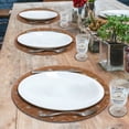thumbnail image 3 of Gold Beaded Placemats Set of 2 for Dining Coffee Table Scratch Heat Stain Resistant Charger Kitchen Decor Durable Tablemats - Fall Autumn Thanksgiving Holiday - 14 Inches, 3 of 7