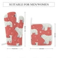 thumbnail image 2 of Cute Polar Bear Oven Mitt And Pot Holder Set Oven Glove for Kitchen Baking Cooking Grilling, 2 of 6
