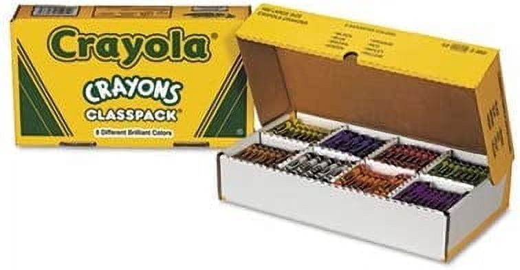 Classpack Large Size Crayons, 50 Each of 8 Colors, 400/Box