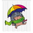 thumbnail image 2 of Ambesonne Hedgehog Shower Curtain, Smiling Animal Spikes, 69"Wx70"L, Multicolor, 2 of 2