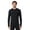 Black, variant on ClimateRight by Cuddl Duds Men’s Warm Plush Warmth Long Sleeve Base Layer Top, Sizes S-3X