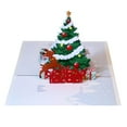 thumbnail image 3 of destyer 3D Christmas Greeting Card Multipurpose Christmas Tree Pop Up Card Exquisite Paper Christmas Tree Card for Party Festival Holiday Wedding Invitation, 3 of 7