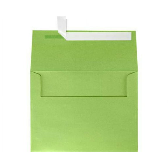 LUXPaper A6 Peel & Press Invitation Envelopes, 4 3/4 x 6 1/2, 80lb. Fairway Green Metallic, 250 Pack