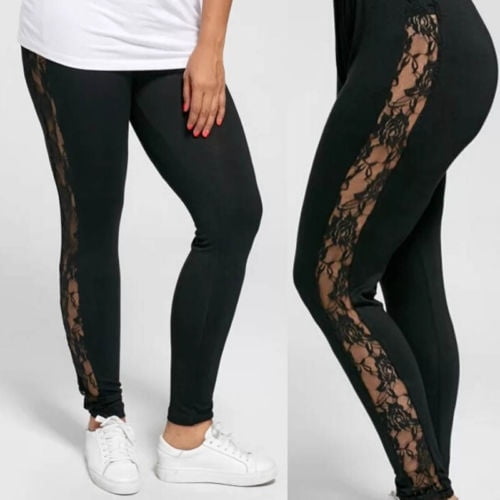 plus size lace leggings tights