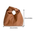 thumbnail image 2 of Bolso Bolso Nicho Alta Gama Bolso Nube Plisado Cuero Suave (marrón), 2 of 9