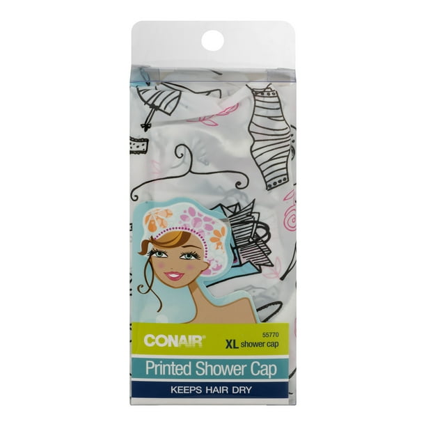 Conair Printed Shower Cap XL, 1.0 CT