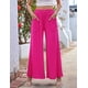 thumbnail image 4 of Pantalones de Mujer con Cintura Elástica, Estilo Informal, Holgados, de Pierna y Bolsillos. Rosa Roja XXL, 4 of 7
