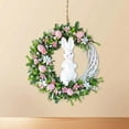 thumbnail image 4 of Easter Bunny Wreath for Front Door Spring Easter Decor with Artificial Eggs and Rabbit Holiday Door Hanging Welcome Sign Wreath for Indoor Outdoor Home Decoration (1Pc 8"), 4 of 7