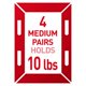 thumbnail image 3 of Tiras para colgar cuadros Command de 15 y 10 libras, 28 pares, 3 of 9