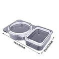 thumbnail image 3 of Double Compartment Condiment Container Reusable Snack Containers Condiment Containers With Lids 40Pcs Containers For Snacks Dips Takeout Travel And Outdoor Camping Plate Mat Rubber Table Mat round, 3 of 6