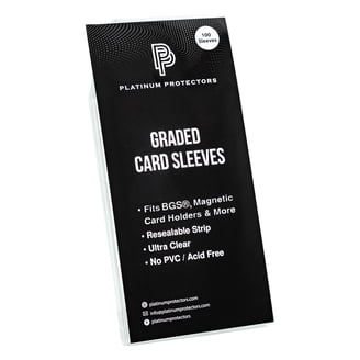 cardboard gold psa graded card sleeves no logo - Fits SGC BGS CGC slabs - 1000 ct PSA Perfect Fit Sleeves Graded